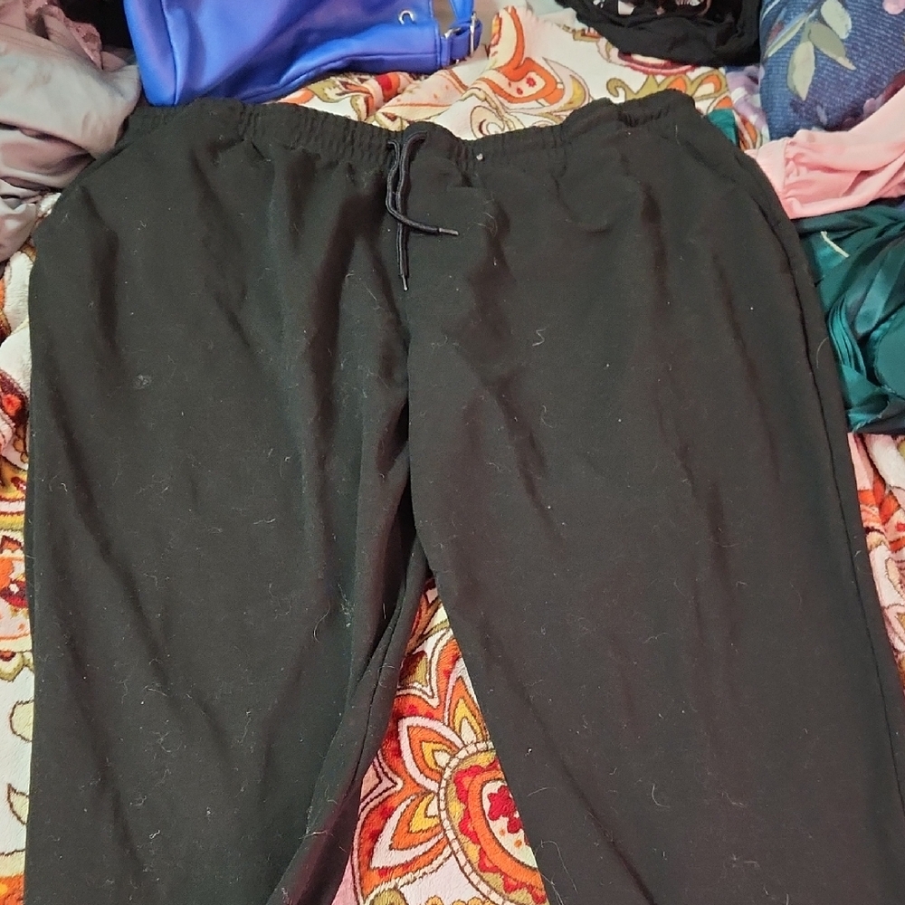 Athletic Works Men's Black Joggers